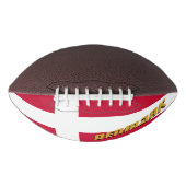 デンマーク国旗を持つアメリカンフットボール アメリカンフットボール (正面)