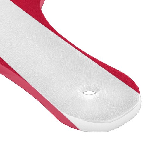 デンマーク国旗を持つガラス製のカッティングボードパドル カッティングボード (角)