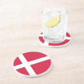 デンマーク国旗を持つコースター コースター (側面)