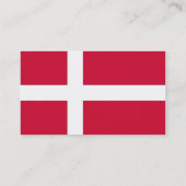 デンマーク国旗を持つ名刺 名刺 (裏面)