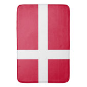 デンマーク国旗を持つ大きなバスマット バスマット (正面縦)