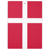 デンマーク国旗を持つ愛国的なクリップボード クリップボード (裏面)