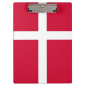 デンマーク国旗を持つ愛国的なクリップボード クリップボード (正面)