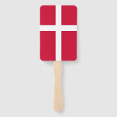 デンマーク国旗を掲げたハンドファンのセット ハンドファン (裏面)