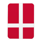 デンマーク国旗を掲げた愛国的なフレキシブル磁石 マグネット (縦)