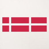 デンマーク国旗を掲げた愛国的なヨガマット ヨガマット (裏面(横))