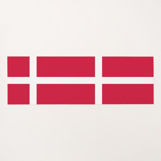 デンマーク国旗を掲げた愛国的なヨガマット ヨガマット (裏面(横))