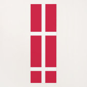 デンマーク国旗を掲げた愛国的なヨガマット ヨガマット (裏面)