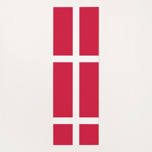 デンマーク国旗を掲げた愛国的なヨガマット ヨガマット (裏面)