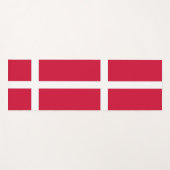 デンマーク国旗を掲げた愛国的なヨガマット ヨガマット (正面(横))