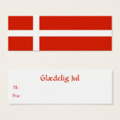 デンマーク国旗ギフトタグ (正面&裏面)