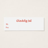 デンマーク国旗ギフトタグ (裏面)