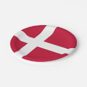 デンマーク国旗デンマーク愛国心 ペーパープレート (アングル)