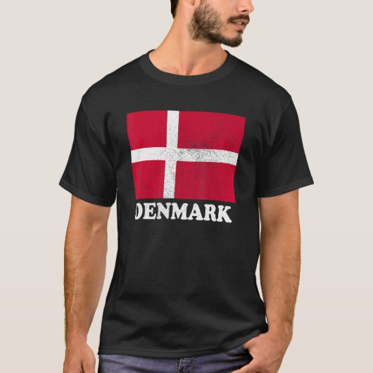 デンマーク国旗プライドデンマーク国旗 Tシャツ (正面)