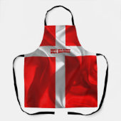 デンマーク国旗 エプロン (正面)