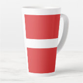 デンマーク国旗 カフェラテマグ (右アングル)