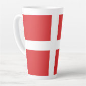 デンマーク国旗 カフェラテマグ (左アングル)
