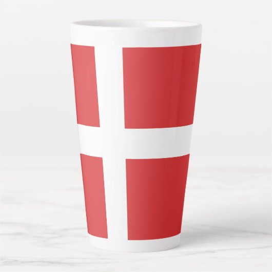 デンマーク国旗 カフェラテマグ (正面)