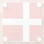 デンマーク国旗 ガラスコースター (裏面)