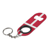 デンマーク国旗 キーホルダー栓抜き (正面アングル)