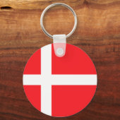 デンマーク国旗 キーホルダー (正面)