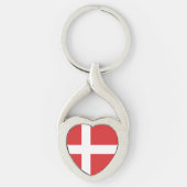 デンマーク国旗 キーホルダー (正面)