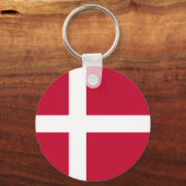 デンマーク国旗 キーホルダー (正面)