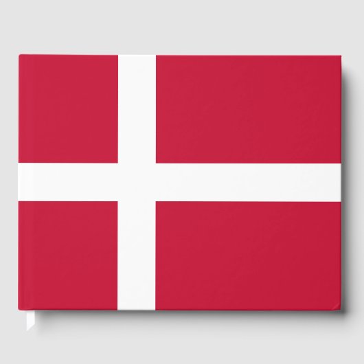 デンマーク国旗 ゲストブック (正面)