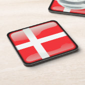 デンマーク国旗 コースター (左側)
