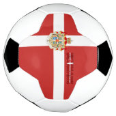 デンマーク国旗 サッカーボール (回転)