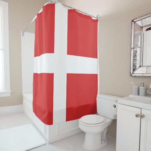 デンマーク国旗 シャワーカーテン (インサイチュ)