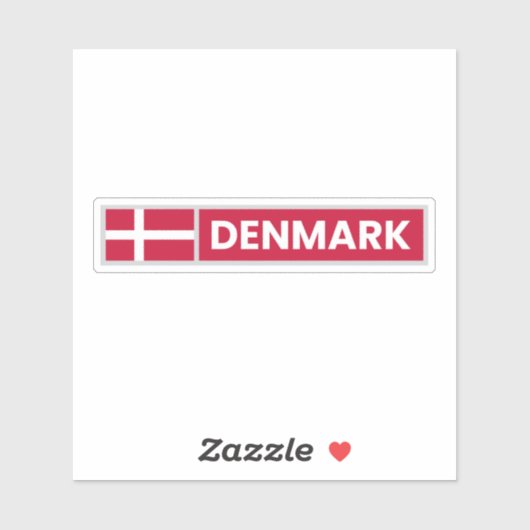 デンマーク国旗 シール (シート)