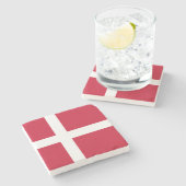 デンマーク国旗 ストーンコースター (横)