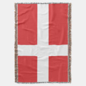 デンマーク国旗 スローブランケット (正面縦)