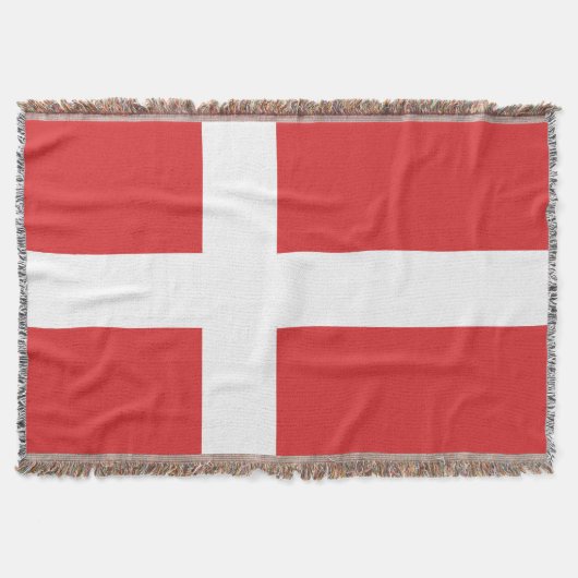 デンマーク国旗 スローブランケット (正面)