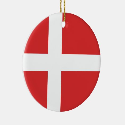 デンマーク国旗 セラミックオーナメント (右)