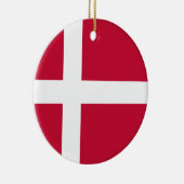 デンマーク国旗 セラミックオーナメント (右)