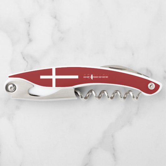 デンマーク国旗 ソムリエナイフ (正面)