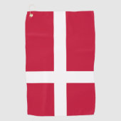 デンマーク国旗&デンマークゴルフ/スポーツゴルフコペンハーゲン ゴルフタオル (正面)