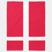 デンマーク国旗 – デンマーク伝統のタペストリー フリースブランケット (正面)