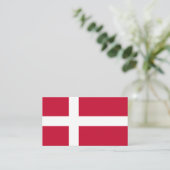 デンマーク国旗、デンマーク国旗 名刺 (スタンド正面)