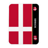 デンマーク国旗&デンマーク旅行/デンマーク マグネット (縦)