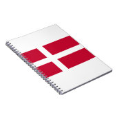 デンマーク国旗 ノートブック (右側)
