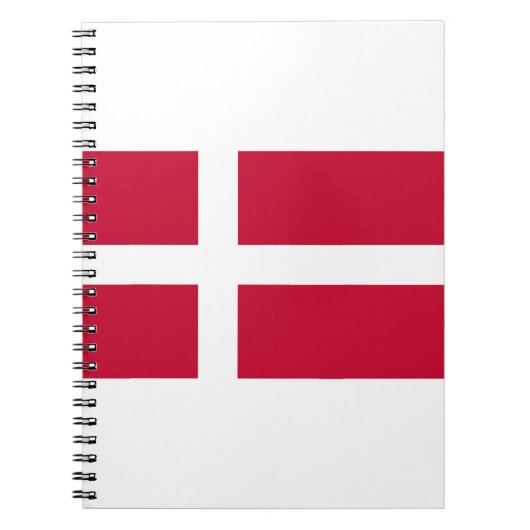 デンマーク国旗 ノートブック (正面)