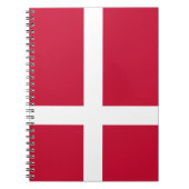 デンマーク国旗 ノートブック (正面)