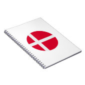 デンマーク国旗 ノートブック (右側)