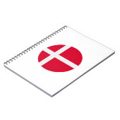 デンマーク国旗 ノートブック (左側)