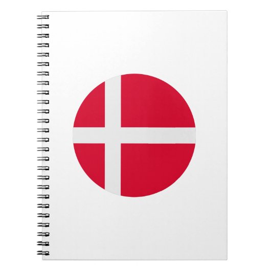 デンマーク国旗 ノートブック (正面)