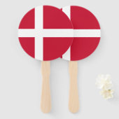 デンマーク国旗 ハンドファン (正面&裏面)