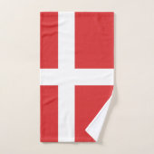 デンマーク国旗 バスタオルセット (ハンドタオル)